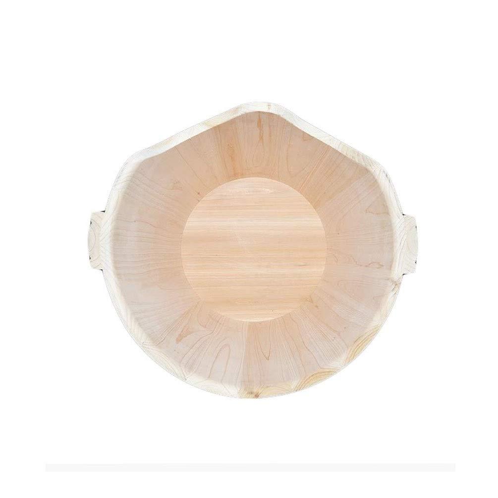 Scpantkend Foot Soak Foot Spa for Kids Girls,Thicken Foot Bathtub for Home,Solid Wood Foot Soak Bucket with Lid (Size : B)