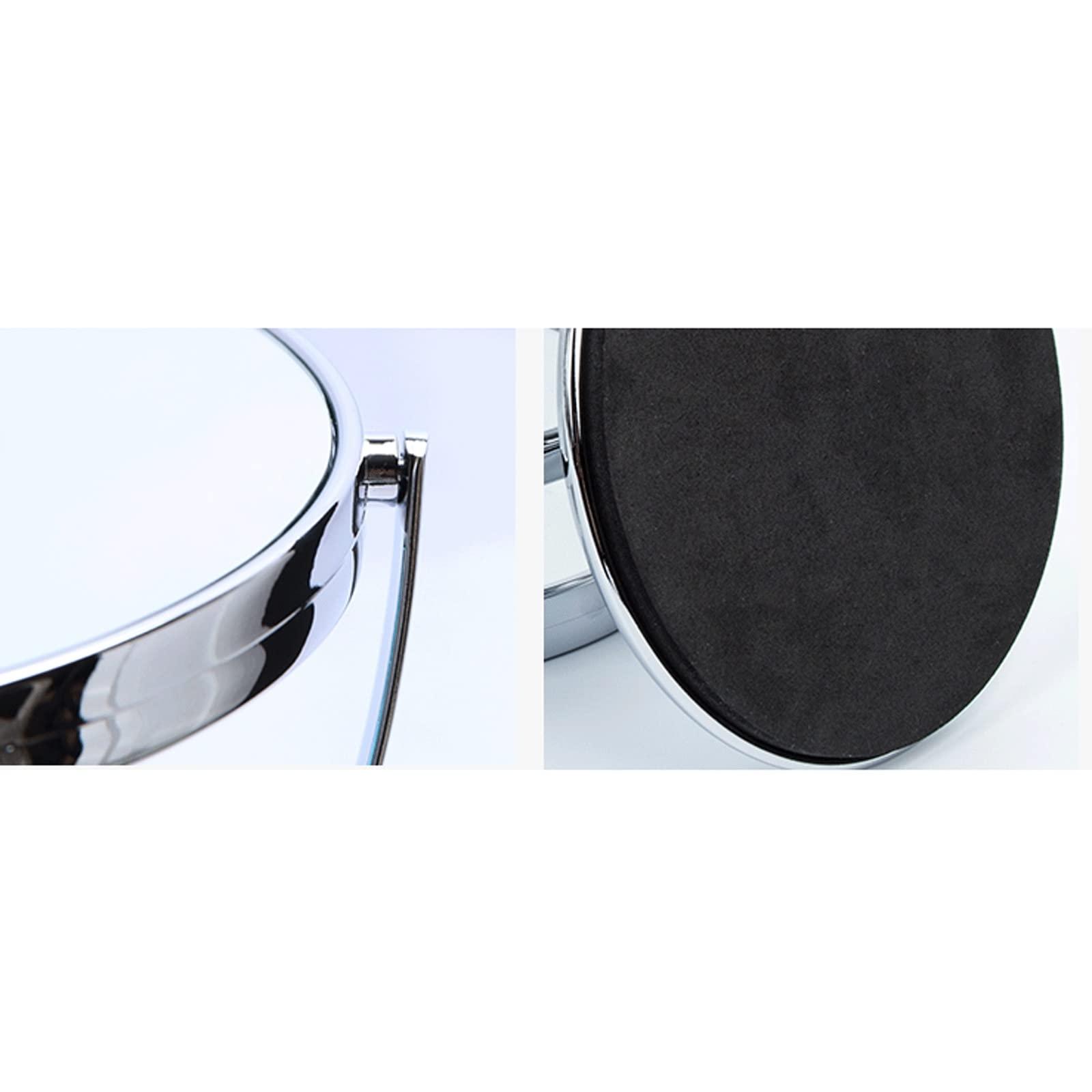 INLIMA INLIMA Mirror Vanity Table Mirror, Suitable for Doing Your Makeup, Lashes, Eyebrows, Plucking or Tweezing,Double Sided 9.8Inch Makeup Standing Mirror.