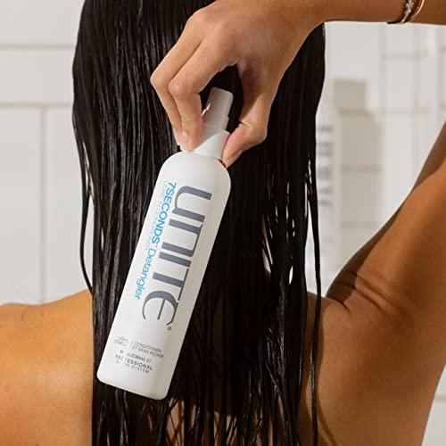 UNITE Hair UNITE Hair 7SECONDS Daily Moisture Essentials - 7SECONDS Detangler Leave-In Conditioner, 8 fl.Oz with 7SECONDS Shampoo, 10 fl.Oz, and 7SECONDS Conditioner, 8 fl.Oz (3 Items)
