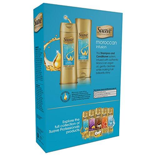 Suave Suave Shine Shampoo and Conditioner, Moroccan Infusion, 12.6 Fl Oz (Pack of 2)