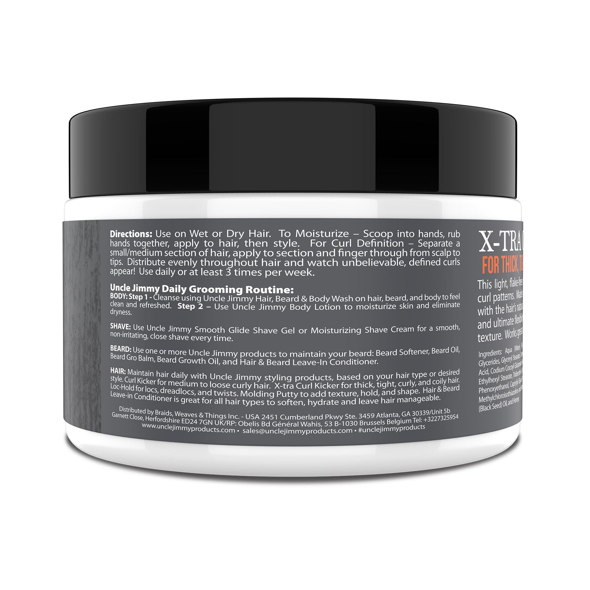 Uncle Jimmy Uncle Jimmy Thick, Tight Curly, and Kinky Mens Hair Regimen