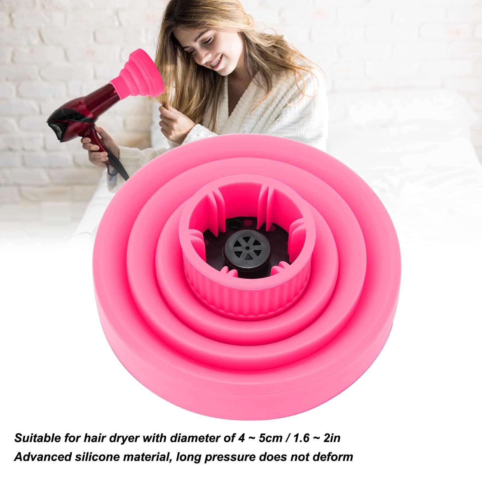 ANGGREK Diffuser Hair Dryer Curly Hair, Silicone Diffuser Attachment Universal Hair Dryer Diffuser Portable Travel Folding Hair Blow Dryer Diffuser Defuser Hairdryer()