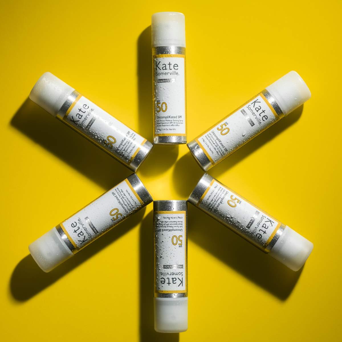 Kate Somerville Kate Somerville UncompliKated SPF SPF 50 Face Sunscreen and Soft Focus Makeup Setting Spray Daily Use Skin Care with Matte Finish, 3.4 Fl Oz