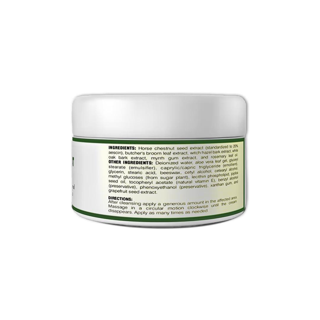 Natural Vida Natural Vida Horse Chestnut Cream 4oz Varicose Veins Relief Castano de Indias