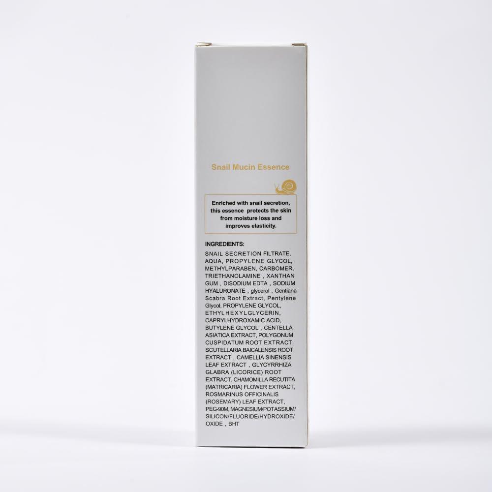 Loske Snail Mucin Serum 96%, Snail Secretion Filtrate 96%, Snail Mucin 96%, Power Repairing Essence, Snail Mucin Essence Face Serum, Hydrating Serum for Face, Eye, and Neck (2PCS)