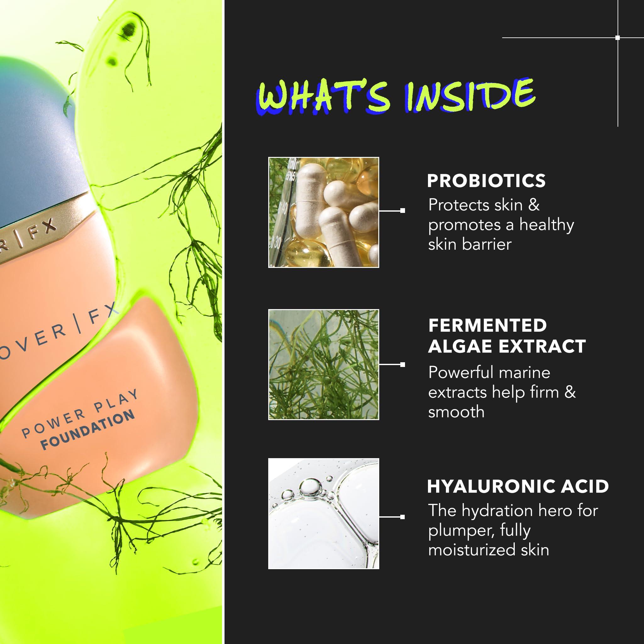 Cover FX COVER FX Power Play Foundation - Shade D4 - Buildable Full Coverage - Waterproof Sweat-Proof Transfer-Proof - Natural Matte Finish - All Skin Types