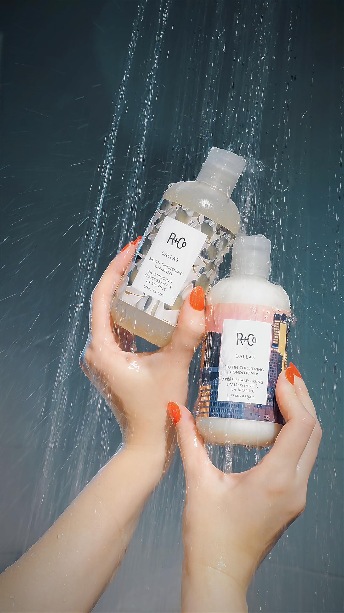 R+Co R+Co Dallas Thickening Shampoo | Biotin for Hair Growth, Thickening, + Strengthing | Vegan + Cruelty-Free |
