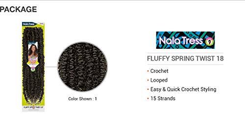 JANET COLLECTION BRAIDS MULTI PACK DEALS! Janet Collection Crochet Braids Nala Tress Fluffy Spring Twist 18" (5-PACK, 2)