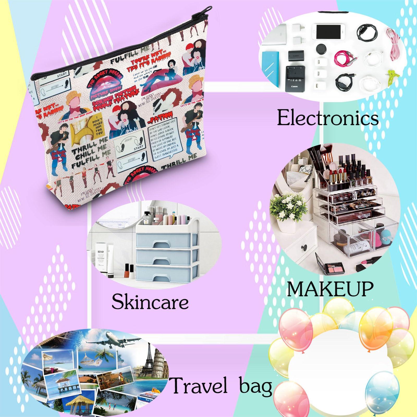 JYTAPP JYTAPP Rocky Horror TV Show Merchandise Rocky Musical Cosmetic Makeup Bag Musical Movie Fans Tavel Bag Gift