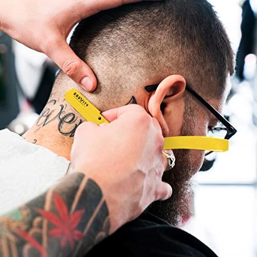 GRAVITY RAZORS Professional Straight Razor - Minimal Exposure Straight Razor Kit with 10 Gravity Premium Blades.5mm Exposed ("The OG")