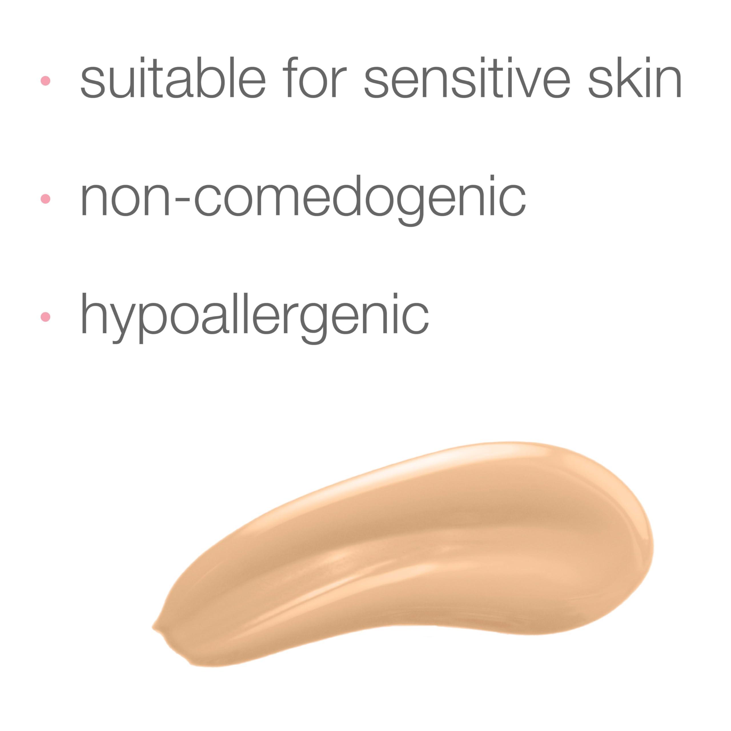 Neutrogena Neutrogena Healthy Skin Sensitive Skin Serum Foundation with Pro-Vitamin B5, Color Correcting & Pore Minimizing Liquid Foundation & Face Serum, Buildable Coverage, Light/Medium 02, 1 oz