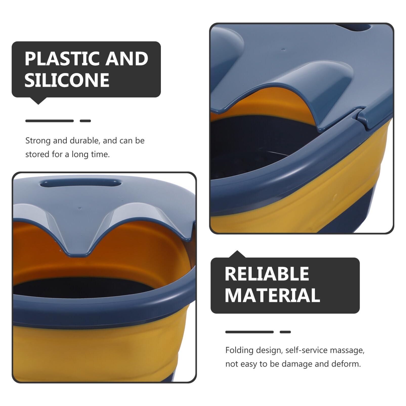 minkissy minkissy 1pc Footbath Feet Massagers Portable Tub Kids Bathtub Foot Bath Bucket Collapsible Foot Bath Camping Foot Spa Bucket Foot Soak Barrel Water Basin Creative Foot Massage Basin Child