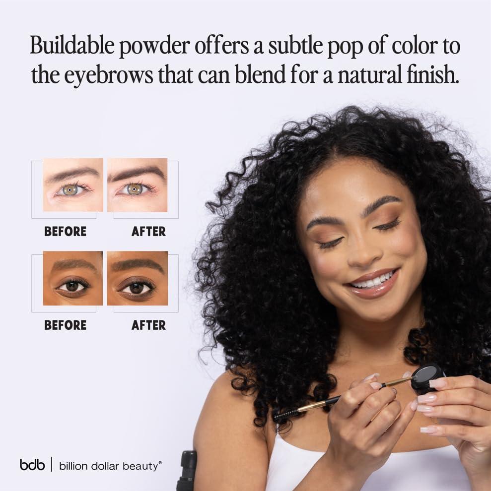 billion dollar brows Billion Dollar Brows Eyebrow Powder in Blonde  Achieve Fuller, Fluffier Brows with Buildable Coverage, Velvet-Smooth Formula, Cruelty-Free & Vegan for a Natural, Soft Finish