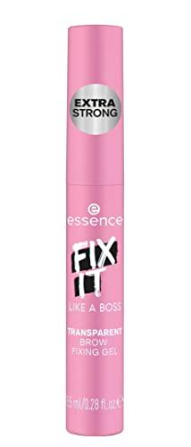 essence cosmetics essence | Fix It Like A Boss Transparent Brow Fixing Gel | Long Lasting, Fast Drying Brow Sculpting Gel | Free From Oil, Parabens, & Microplastic Particles | Vegan & Cruelty Free