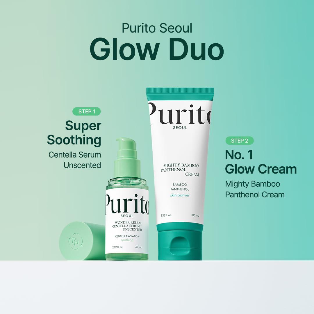 PURITO PURITO Centella Unscented Serum, Korean Centella, for All Skin Types, Ampoule, Soothing, Calming, Facial Serum for face, Vegan & Cruelty-Free, Korean Skin Care, 60ml 2fl.oz