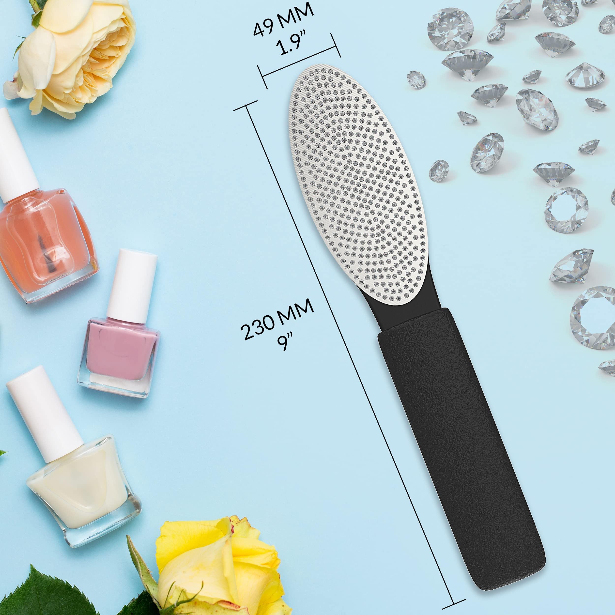 Diamancel Diamancel Luxury Diamond Foot Buffer - #11 Medium Grit Rasp – For Average Calluses, Rough Skin & Regular Maintenance