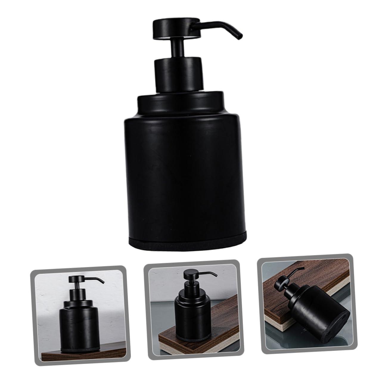 PRETYZOOM PRETYZOOM Press Pump Lotion Bottle Stainless Steel Shampoo Dispenser 300ml Empty Pump Bottle for Refill