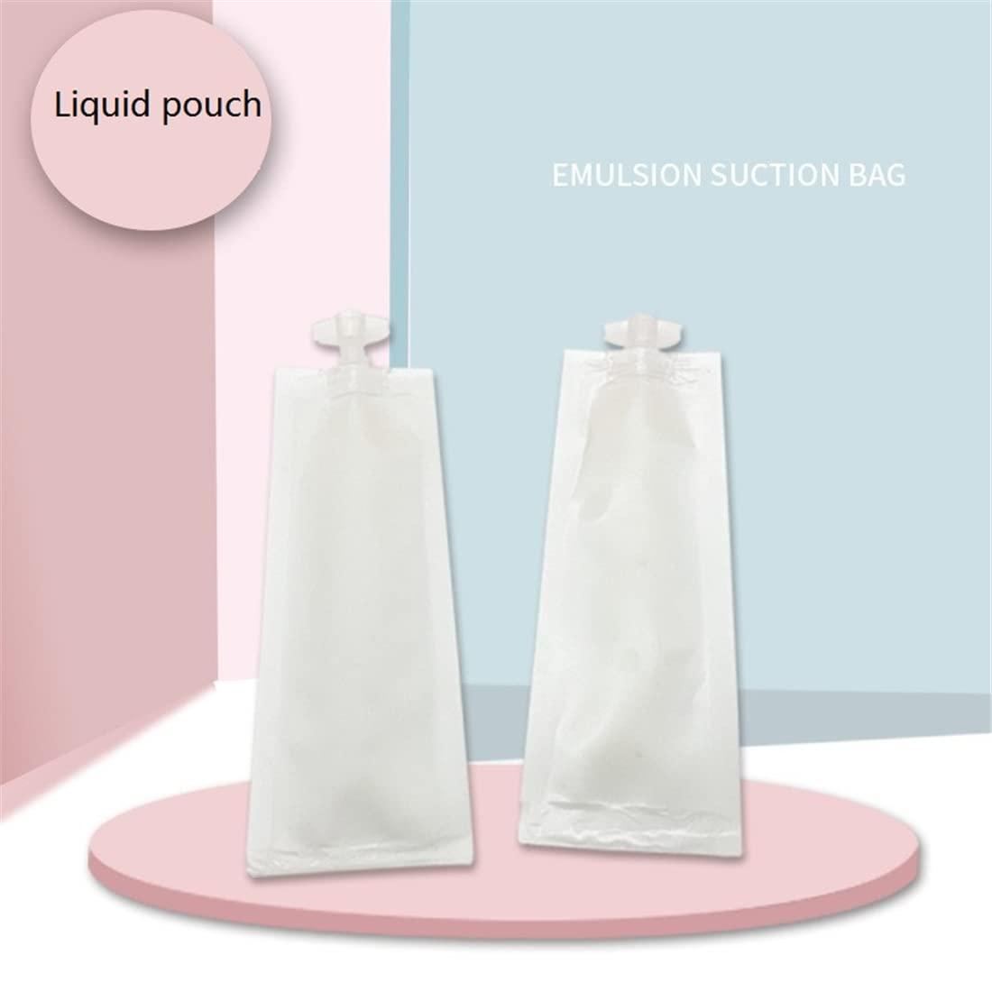 NATX NATX 50Pcs 0.17oz Matte Cream Shampoo Perfume Cosmetic Liquid Spout Pouches Heat Seal Portable Travel Liquid Clear Plastic Empty Packaging Bag Divide bag 5ml