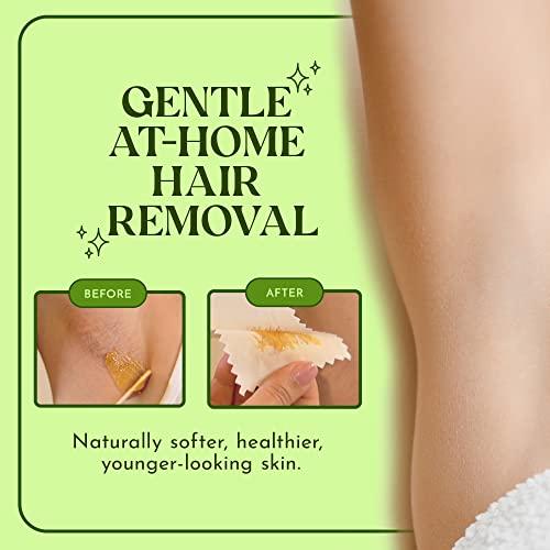 MOOM MOOM Hair Removal Wax Strips, 48 Count - Reusable & Washable Polycotton Strips for Maximum Hair Removal, Perfect for Bikini Zone, Leg, Eyebrows, Body & Face - Unisex Use