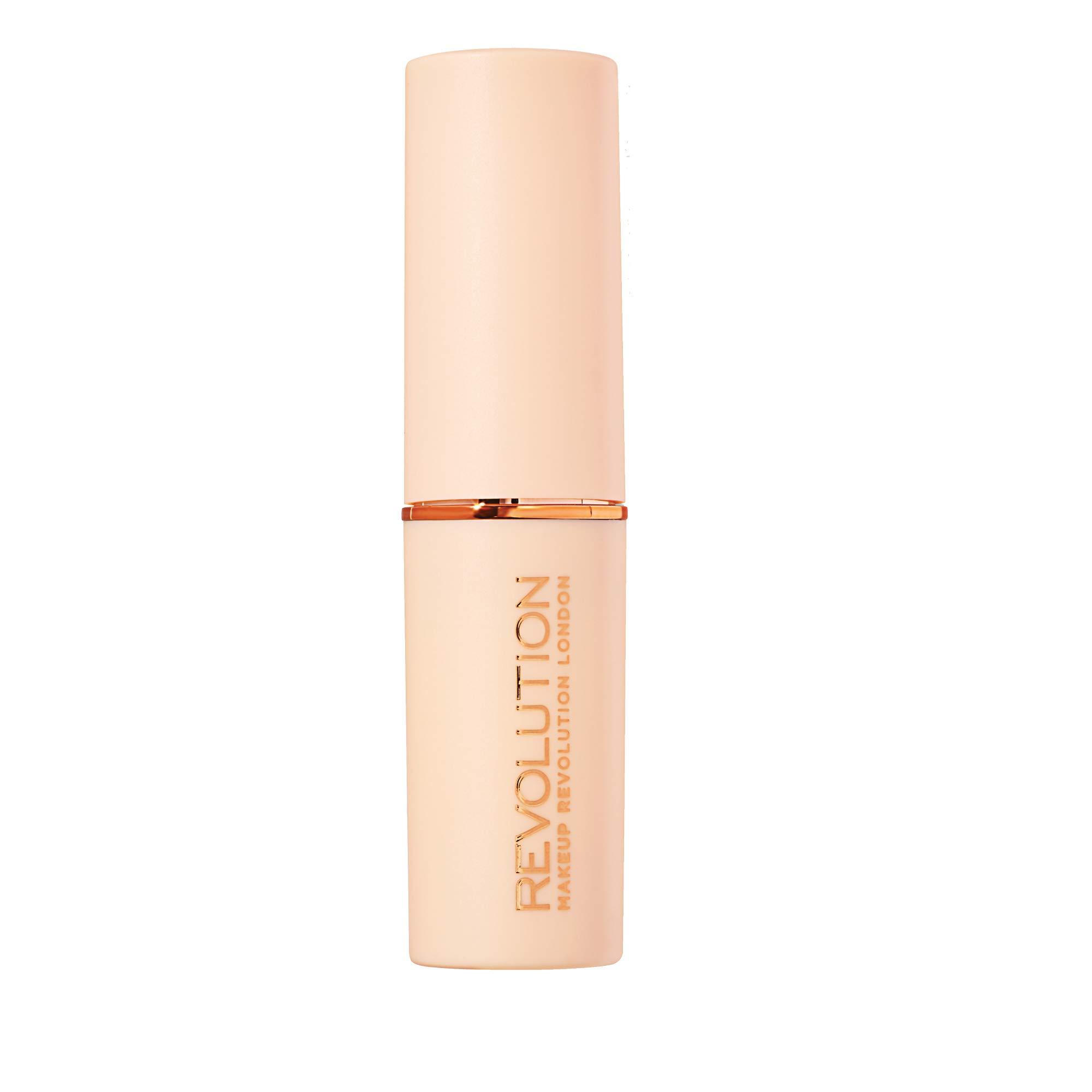 Makeup Revolution Revolution Fast Base Stick Foundation F5, Contour Stick for Dewy Finish, Best Foundation Base Makeup for Light Skin Tones