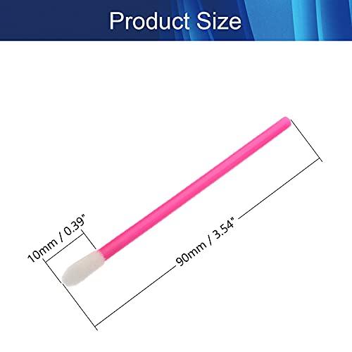 Hegebeck Hegebeck Disposable Lip Brushes Make Up Brush Lipstick Lip Gloss Wands with Soft Brush Head Applicator Tool Makeup Beauty Tool 50 Pcs