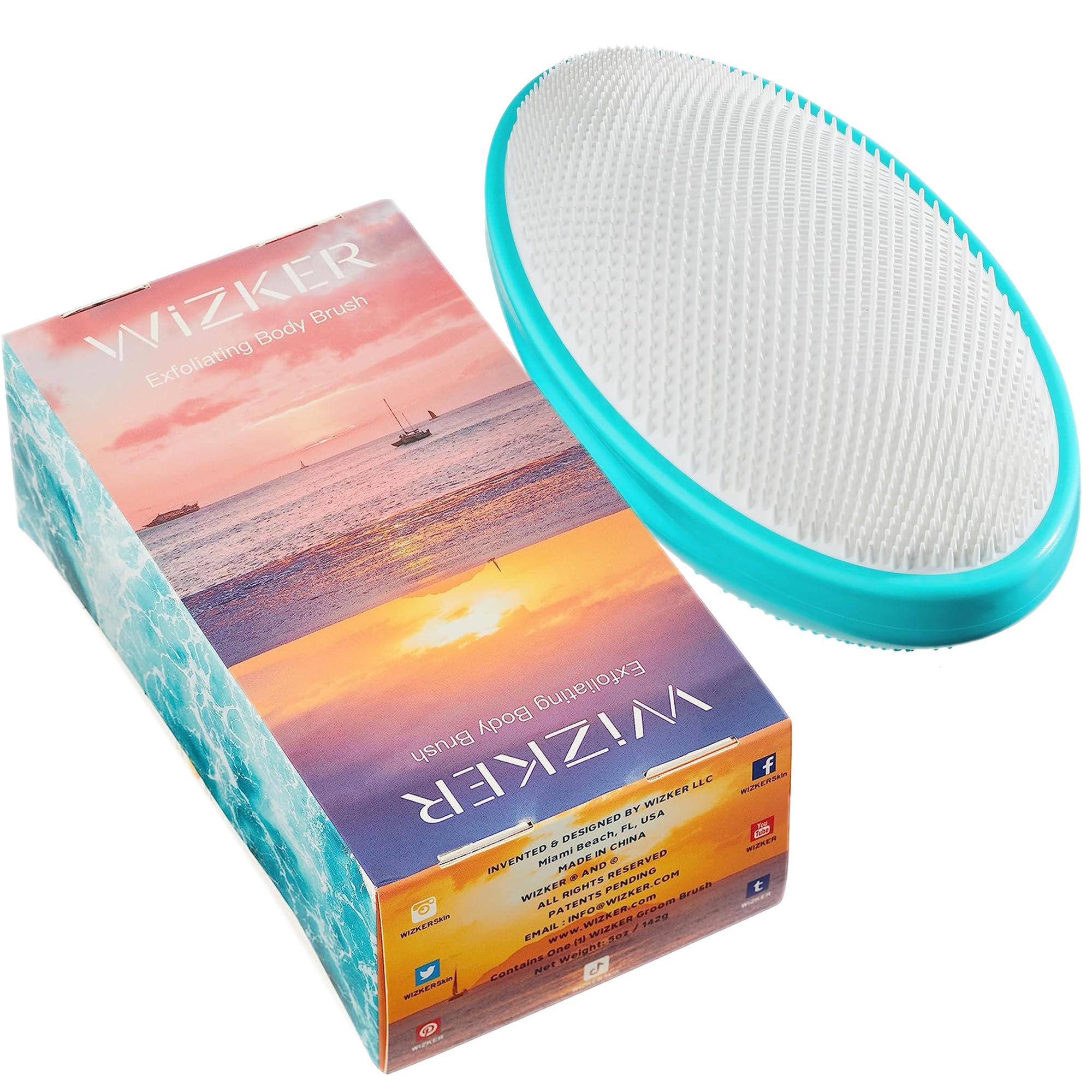 WIZKER WIZKER Premium Ingrown Hair Exfoliating Brush, Couple\'s Edition: Prevents Razor Bumps, Shave, Laser, Wax, Epilation, Dermaplaning Waterproof, Mold Resistant