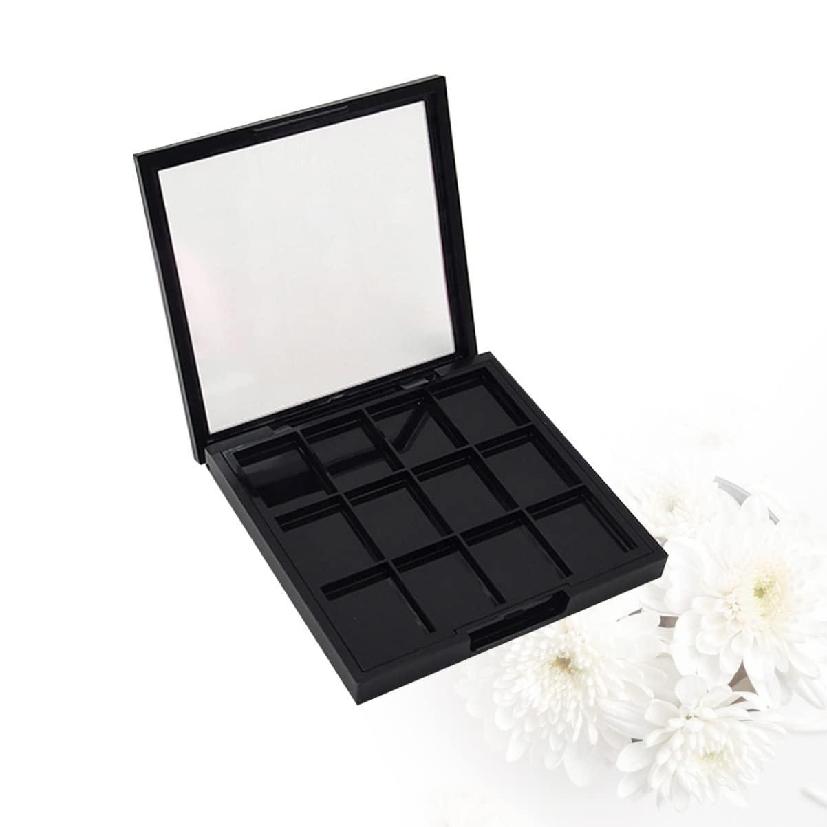 FRCOLOR FRCOLOR 12 Grid DIY Eye Shadow Dish Storage Box for Women Girls Beginners Empty Makeup Tte Palette
