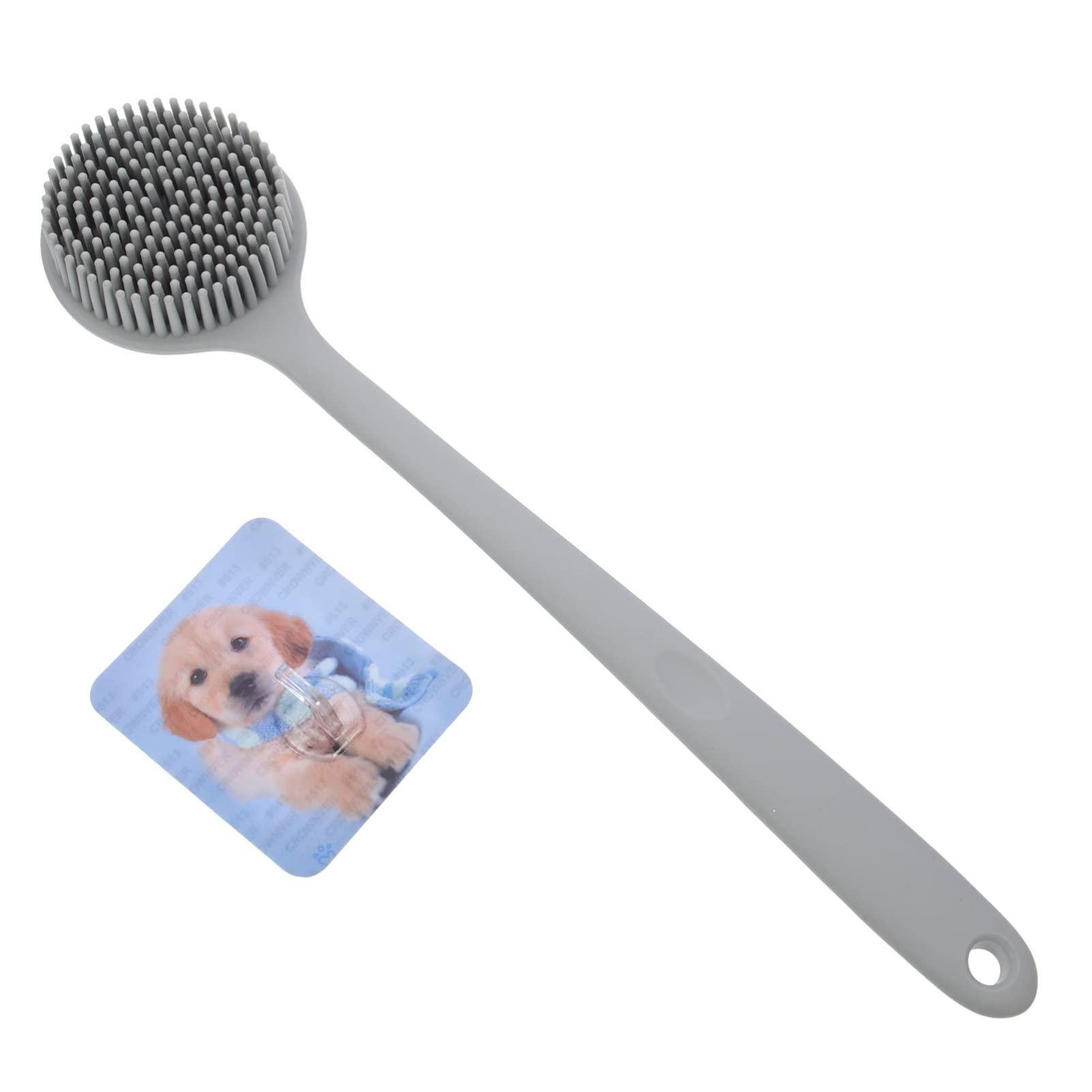 minkissy minkissy Silicone Bath Brush Shower Back Brush Silicone Body Scrubbers for Use in Shower Back Scrubber for Shower Back Massage Brush Bath Scrub Brush Handle Brush Detachable Man