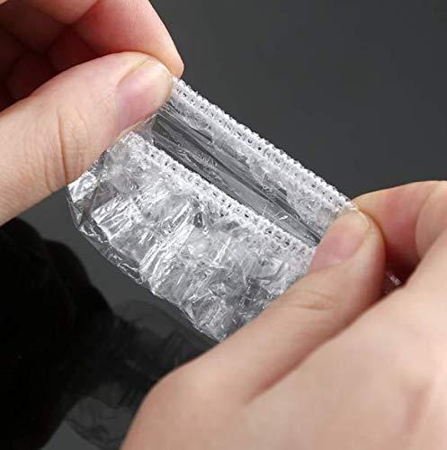 DNHCLL DNHCLL 100PCS Ear Protector Caps Disposable Elastic Clear Shower Water Ear Covers Large For Hair Dye, Shower, Bathing Ear Cover Caps,Spa Home Use Hotel and Hair Salon