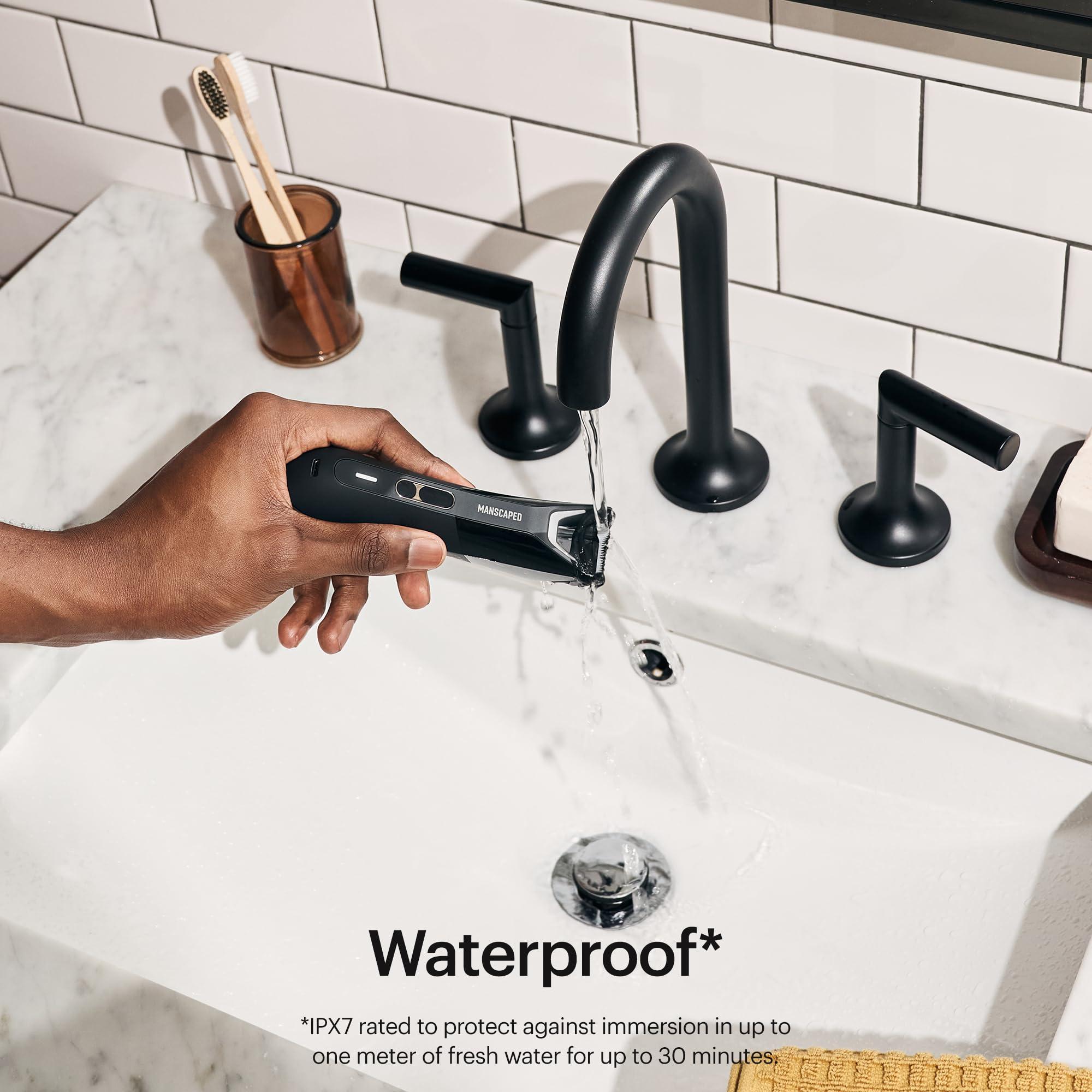 MANSCAPED MANSCAPED The Premier Package 5.0 Ultra, with The Lawn Mower 5.0 Ultra Men's Groin & Body Hair Trimmer, Shears 3.0, Crop Preserver Ball Deodorant, Refined Body Wash, Crop Soother, Shed 2.0