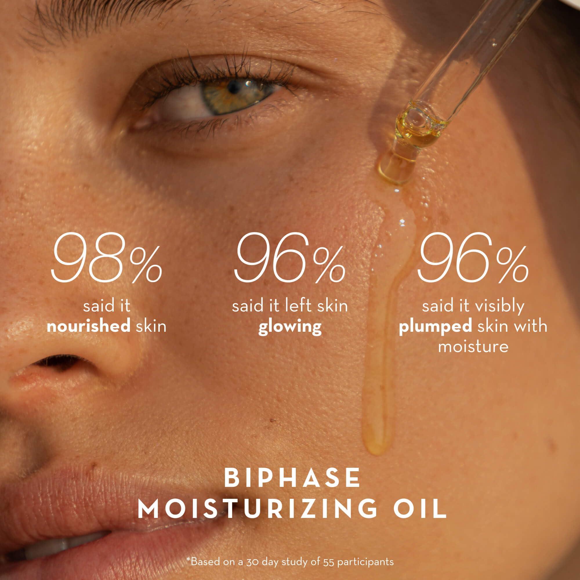 Furtuna Skin Furtuna Skin Biphase Moisturizing Oil - Hydrating, Plumping & Protecting Face, Neck, and Decollete Oil, Vegan & Cruelty-Free, Organic Olive Oil-Infused, 30ml