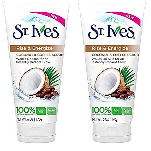 Carter's St. Ives Rise & Energize Coconut & Coffee Scrub, 6 oz (Pack of 2)