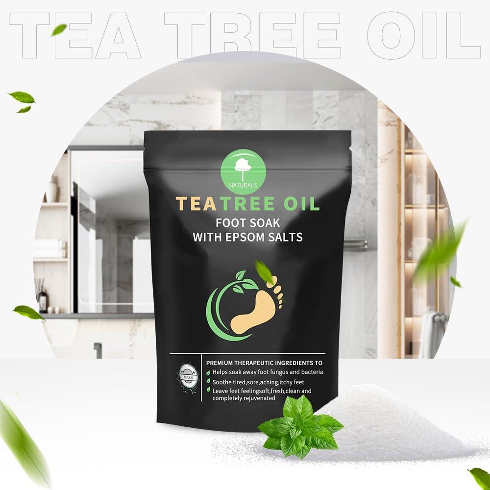 RIGHTMELL Natural Foot Soak Salt - Foot Treatment Soothes Athletes' Feet, Relieves Foot Odor and Ttchiness -9 Ounce