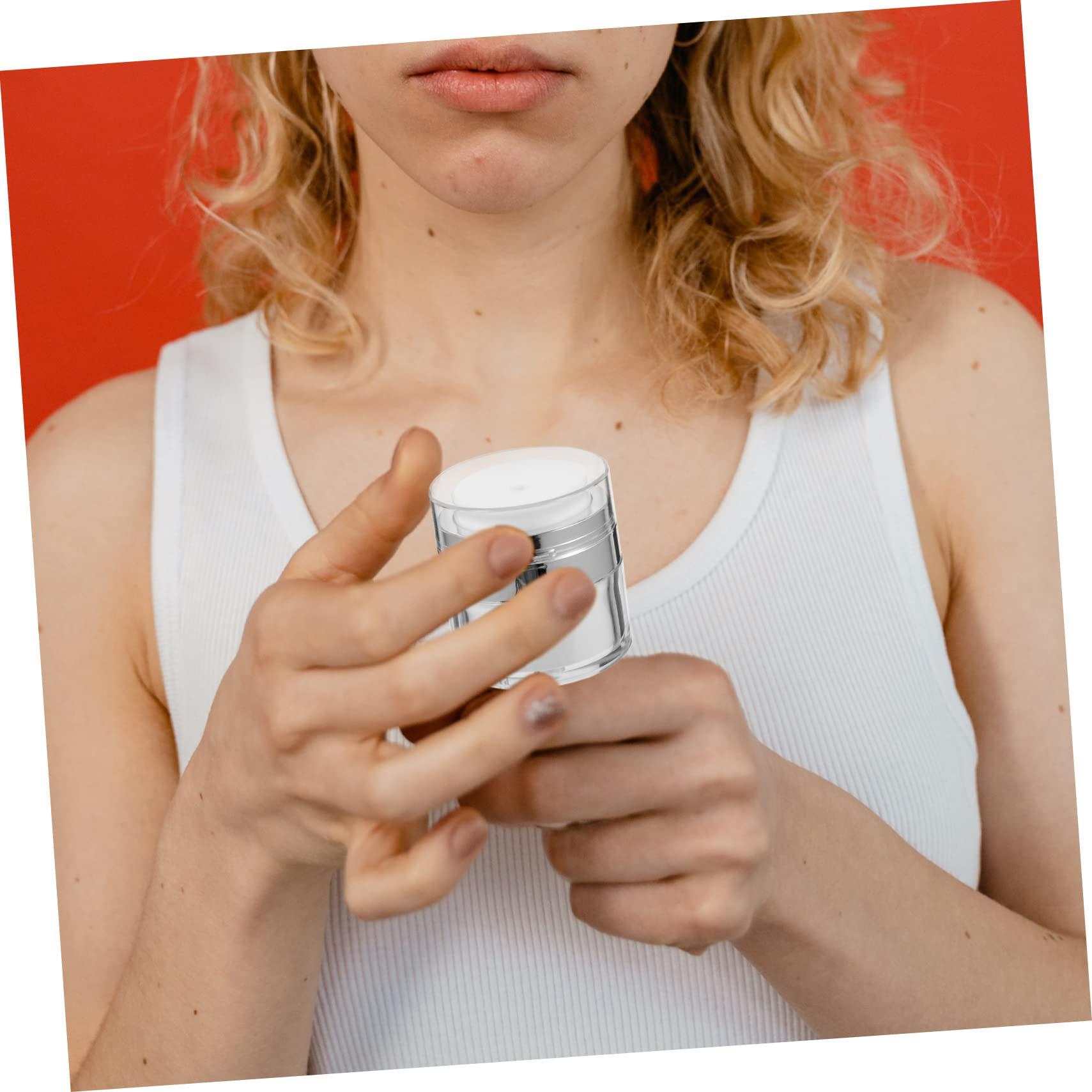 Beaupretty Beaupretty Plastic Shampoo Bottles Clear 3pcs Press Cream Jar Bottles Sun Screens Lotion Lotion Bottle Refillable Bottle Airless Container Cream Dispensers Cream Bottles Pp Vial Travel