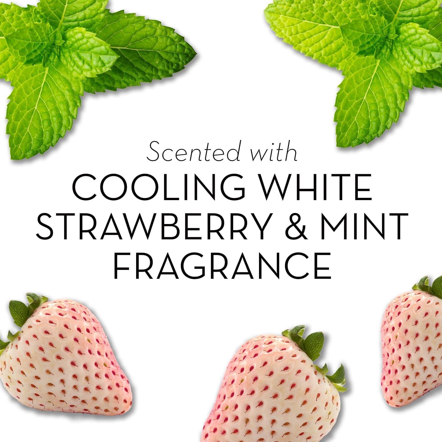 Olay Olay Fresh Outlast Cooling White Strawberry & Mint Scent, Hydrating Body Wash for Women, 3.0 oz (Pack of 24)