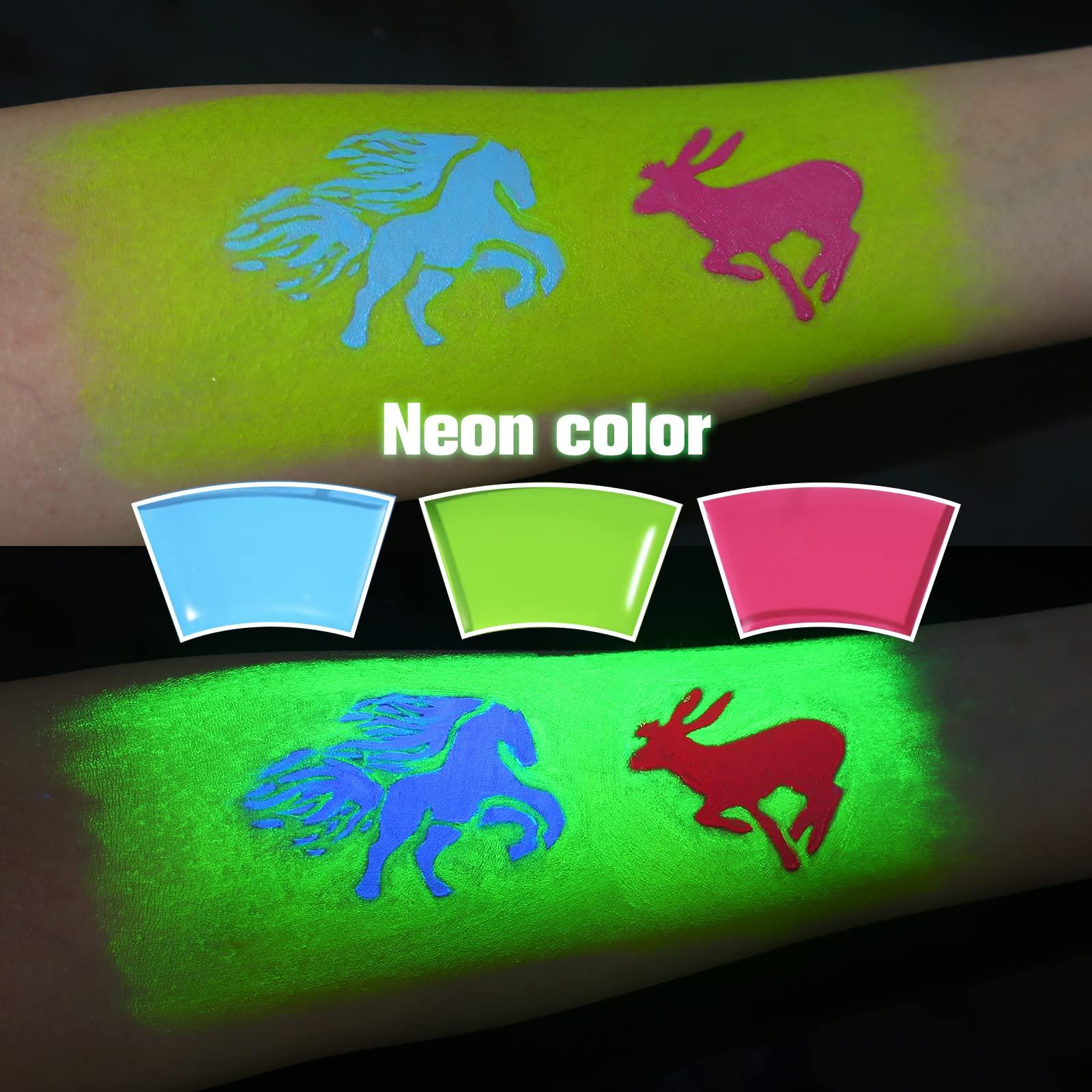 BOBISUKA Clear Liquid Latex + Face Body Paint Palette Set for Halloween Costume, Zombie Makeup, SFX Special Effect Make Up