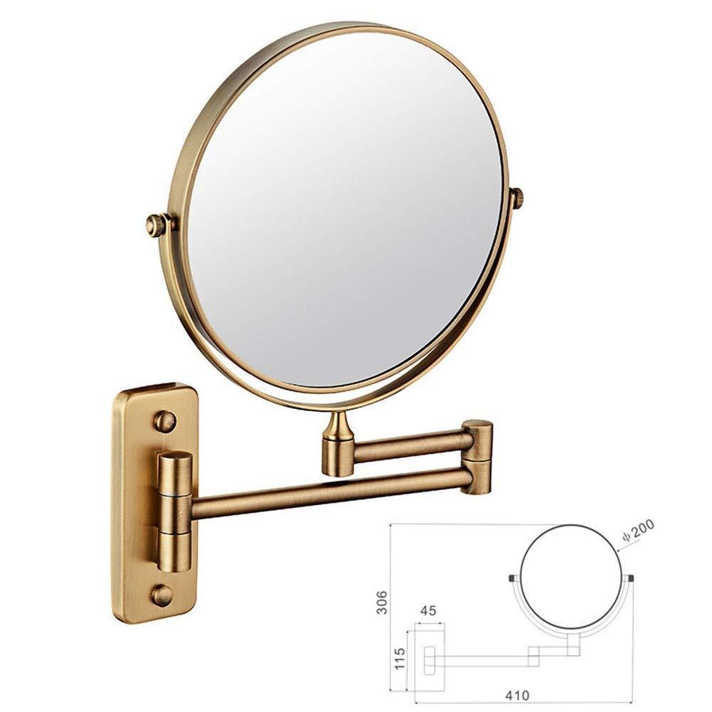 BDROX BDROX Makeup Mirror 8-inch Two-Sided Swivel Wall Mounted Mirror, Extending Folding Bathroom Shaving Cosmetic Make Up Mirror