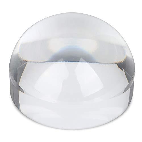 Zerodis 6X Optical Magnifier Dome, Portable Acrylic Dome Half Ball Lens for Reading Books Map Newspapers