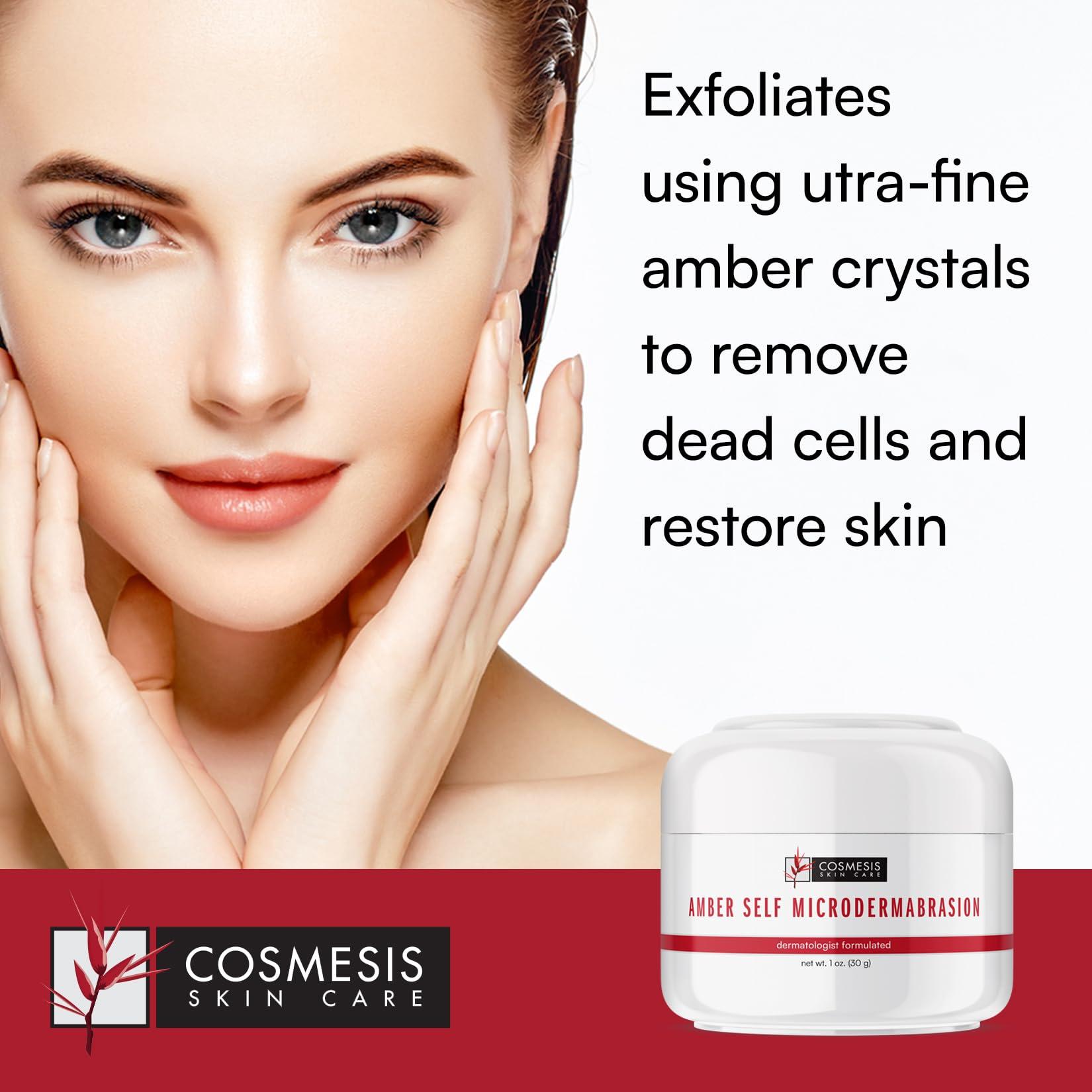 Cosmesis Skin Care Amber Self MicroDermAbrasion: Exfoliating Scrub for Youthful Skin with Ultra-Fine Amber Crystals - 2oz by Cosmesis