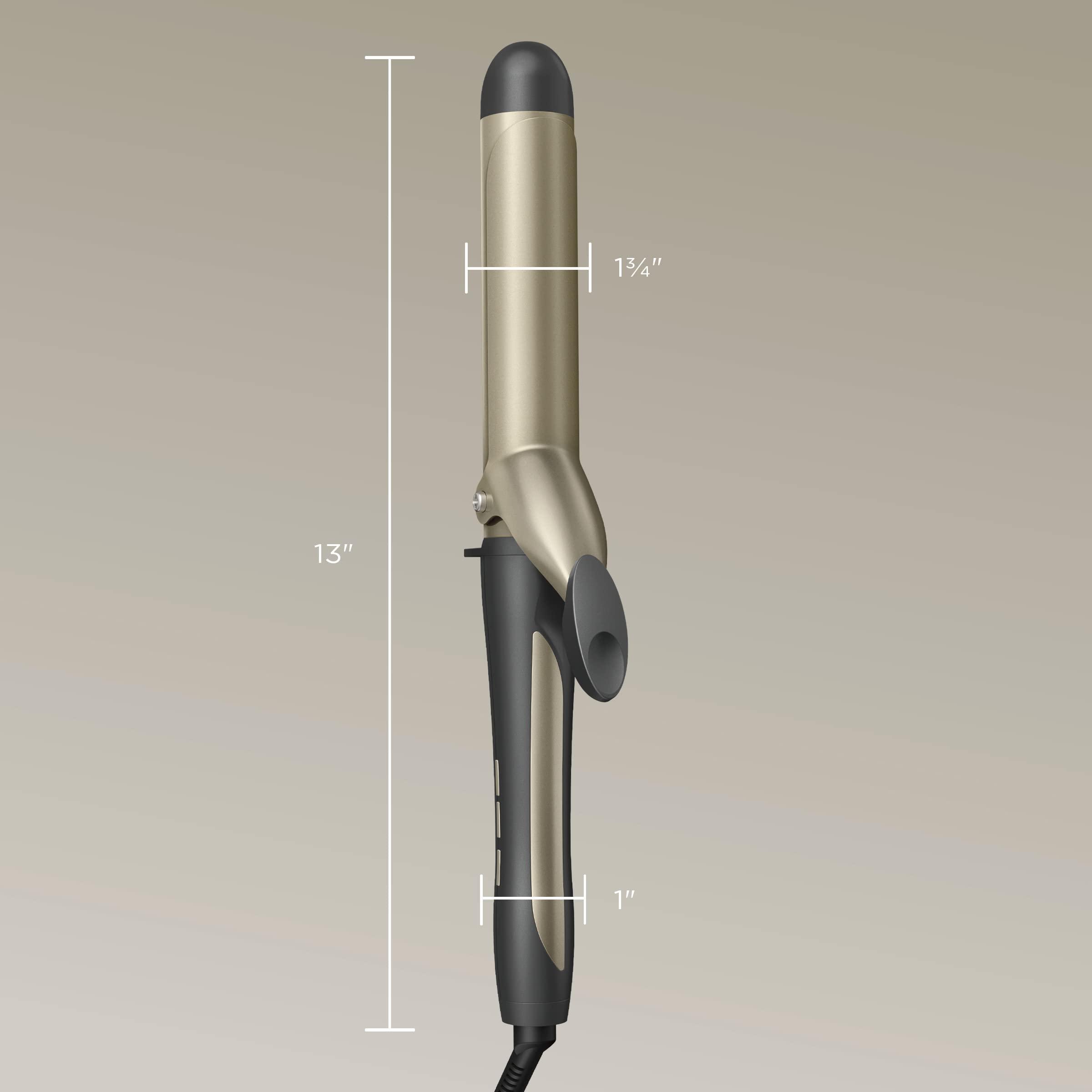 Conair INFINITIPRO BY CONAIR 1 3/4-inch Curling Iron, 1 3/4 inch barrel produces voluminous curls for use on medium and long hair, CD1009