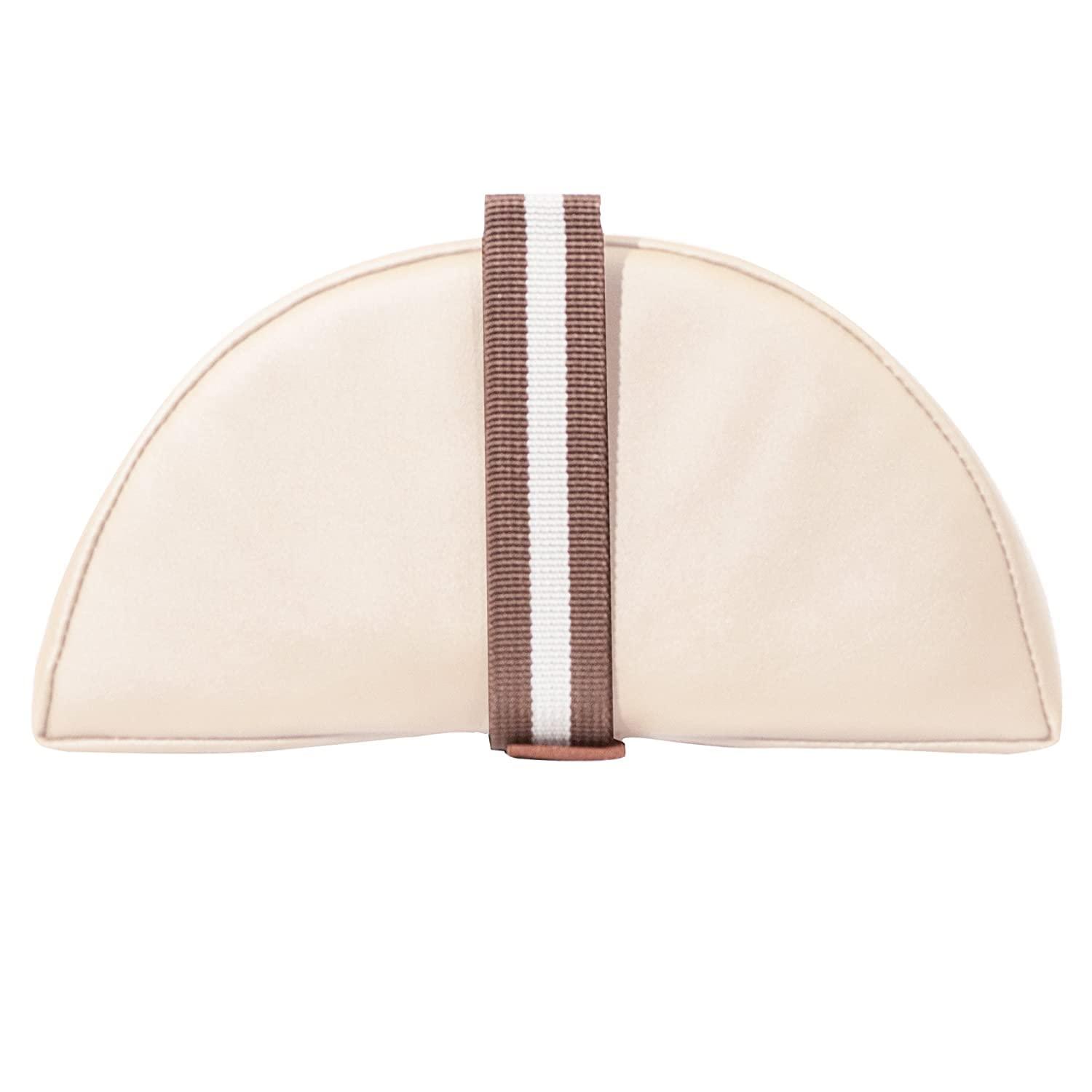 Master Massage Master Massage Large Semi Round Massage Bolster Cushion for Leg,6 inch Width 3 inch Height 26 inch Length Half Moon Massage Bolster Pillow for Massage/Beauty/Spa/Salon (Cream)