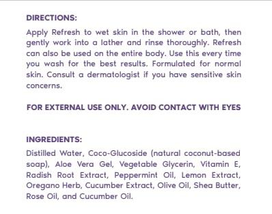 Her Fantasy Box Her Fantasy Box Refresh pH Balancing Shower Gel - Natural Feminine Hygiene Solution for Gentle Cleansing, Odor Control, and Skin Nourishment - pH-Balanced Formula for All Skin Types