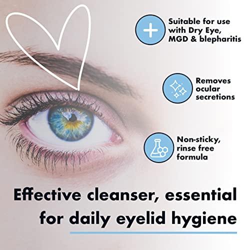 The Eye Doctor The Eye Doctor Lid Cleanser Twin Pack - Eyelid Cleanser Remove Debris Dirt & Make-up from Eyelids - Suitable for Sensitive Eyes - Contains Argan Oil Coconut Oil & Micellar Water 2X 100ml Bottles