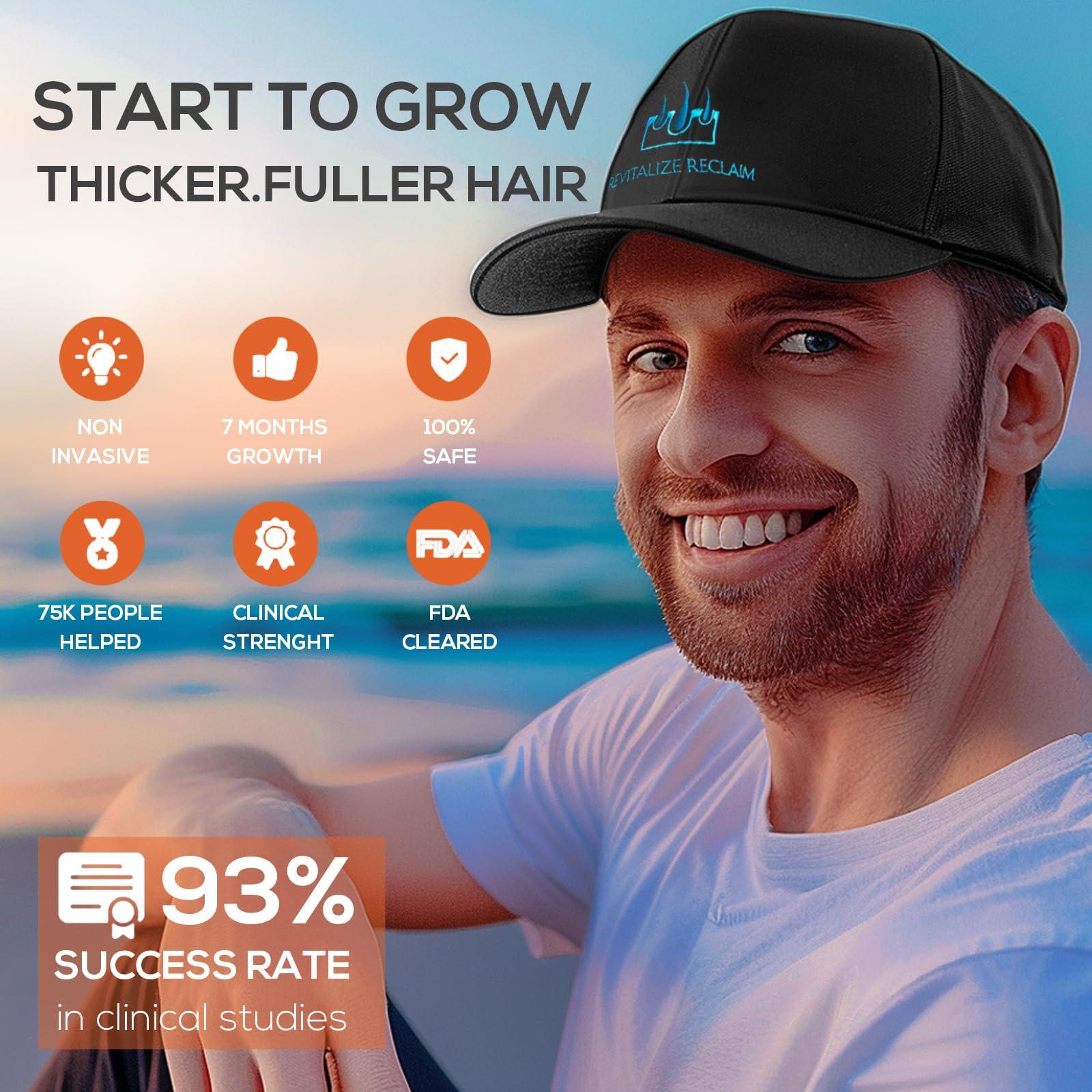 WINTER PLUM Laser Hair Growth Cap,Laser Therapy Cap Hair Growth Device Cap for Hair Loss Hair Loss Treatments for Men & Women Red Light Therapy Cap