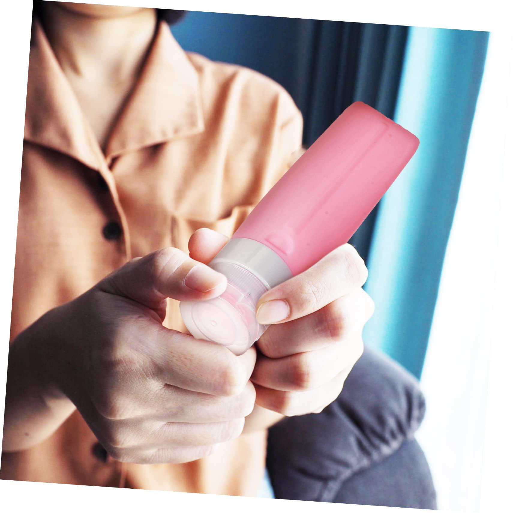 FOMIYES FOMIYES Refill Shampoo Bottles Set 5Pcs Silicone Travel Containers Wide Opening Design