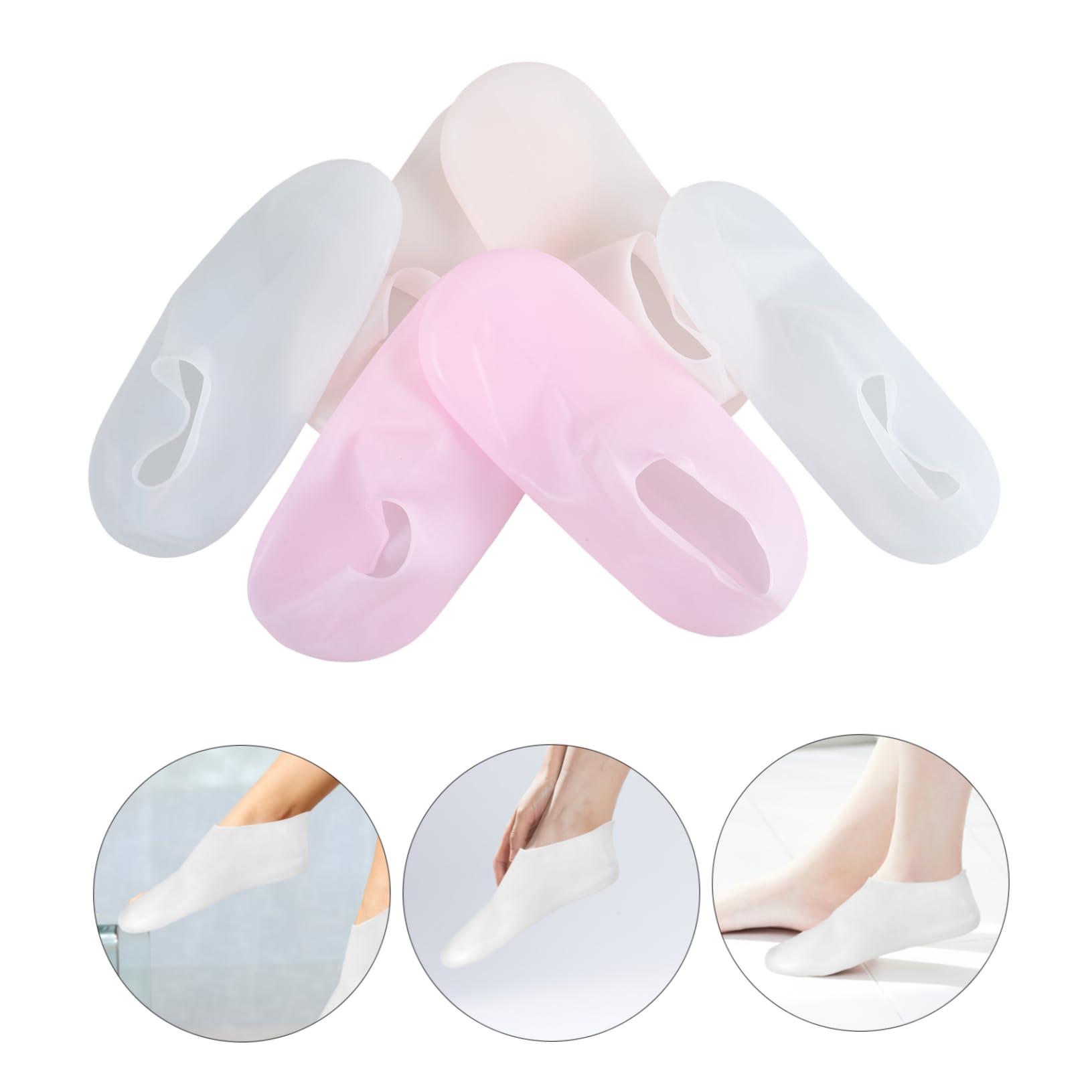 Healeved Healeved 3 Pairs Silicone Socks Moisturize Use Cover for Foot Pedicure Socks Foot Soaking Covers Pedicure Covers Foot Cover Foot Care Tool Feet Cover Foot Care Socks Pedicure Accessories