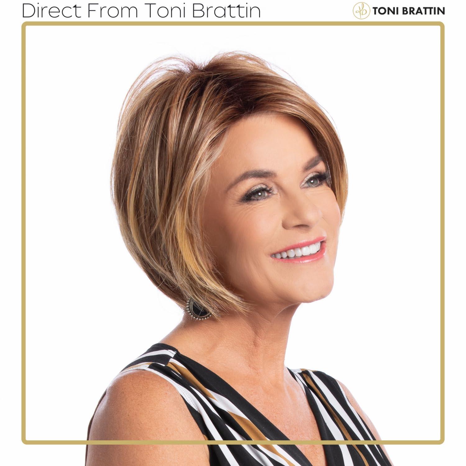 Toni Brattin Toni Brattin CONFIDENCE Regular OR Plus Size Heat Friendly Synthetic Wig (PLUS, MEDIUM BLONDE)