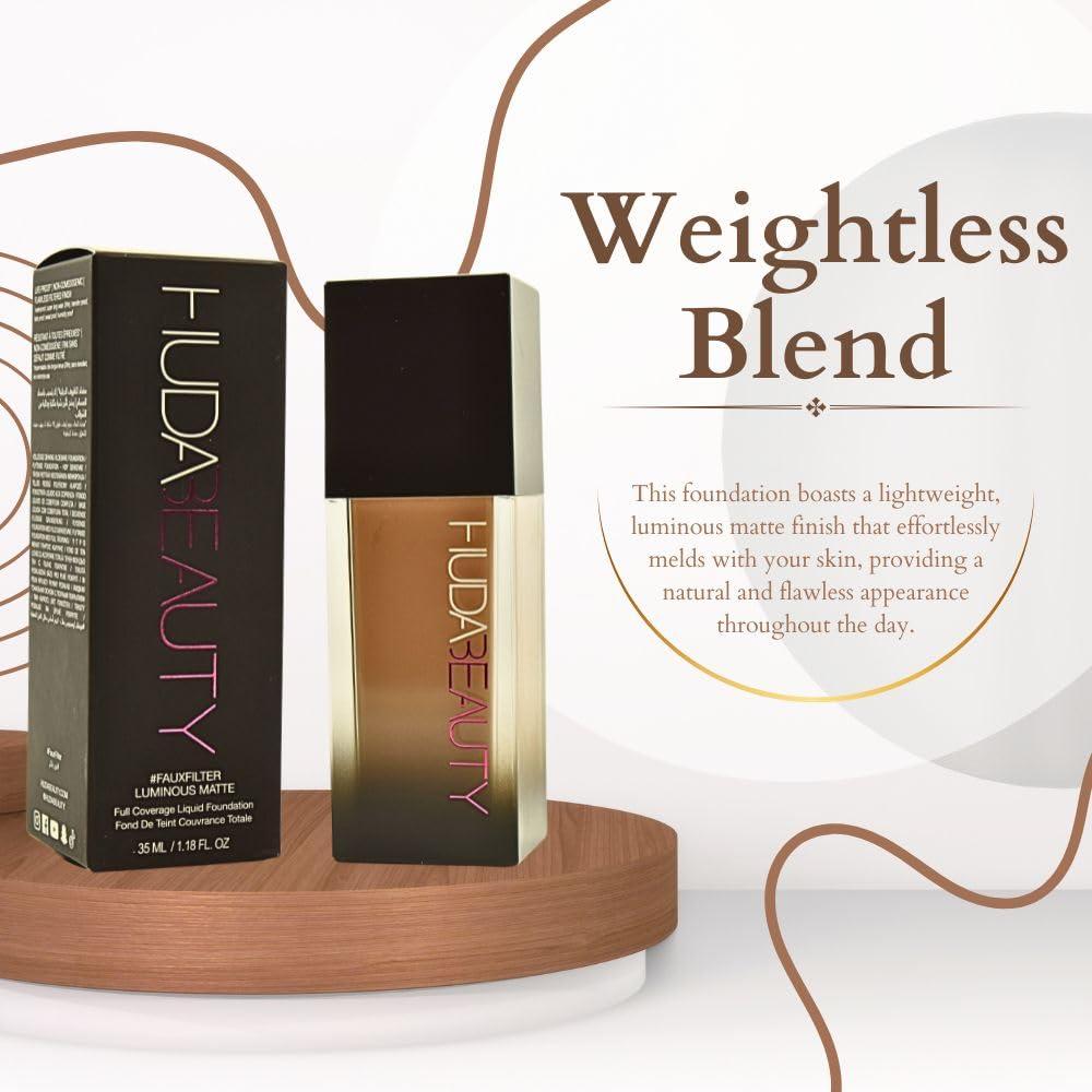 HUDABEAUTY HUDA BEAUTY #FauxFilter Luminous Matte Foundation 200B Shortbread