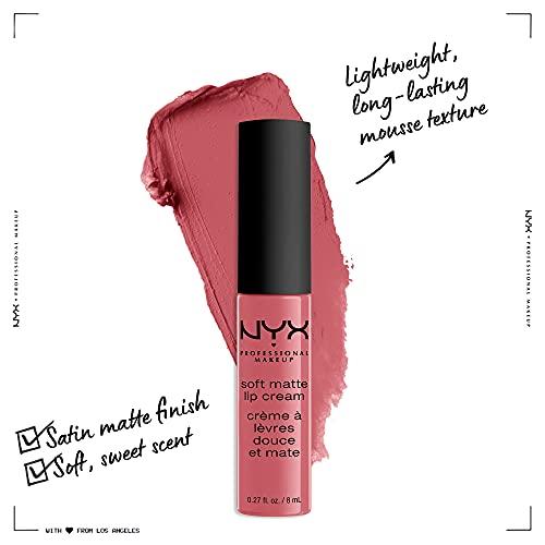 NYX PROFESSIONAL MAKEUP NYX PROFESSIONAL MAKEUP Soft Matte Lip Cream, Lightweight Liquid Lipstick - Cannes (Matte Muted Mauve)