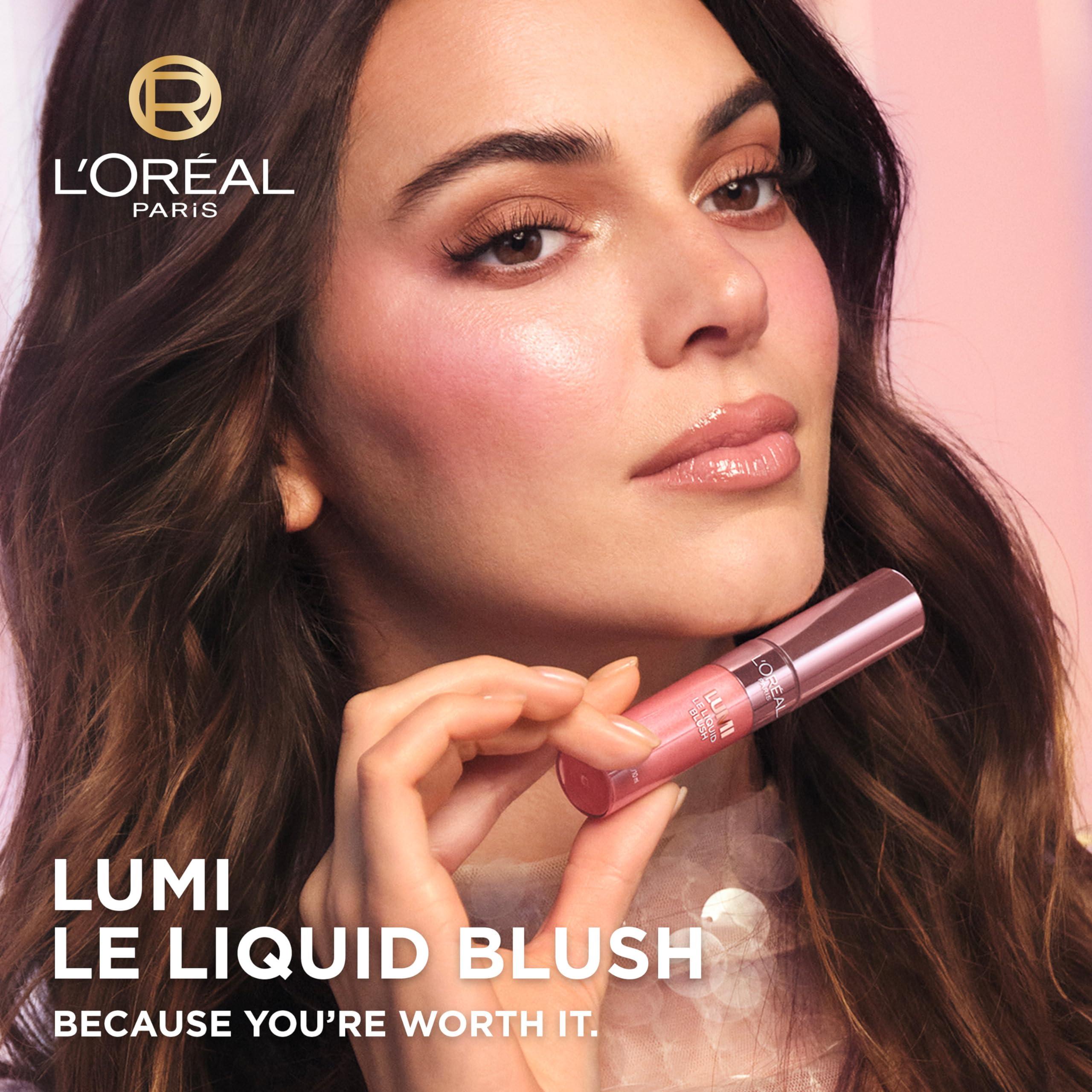 L\'Oreal Paris Cosmetics L\'Oreal Paris True Match Lumi Le Liquid Blush, Intense Lightweight Blush Formula With Liquid Pigments, Glowy Worth It Medium, 0.33 Fl Oz